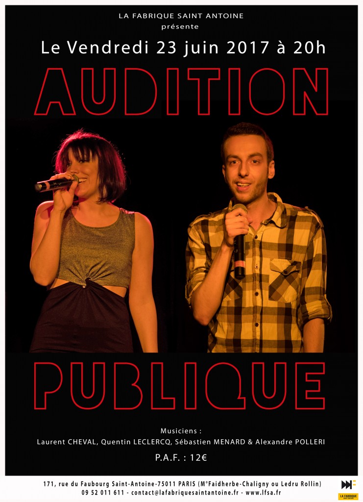 Affiche Audition publique FD